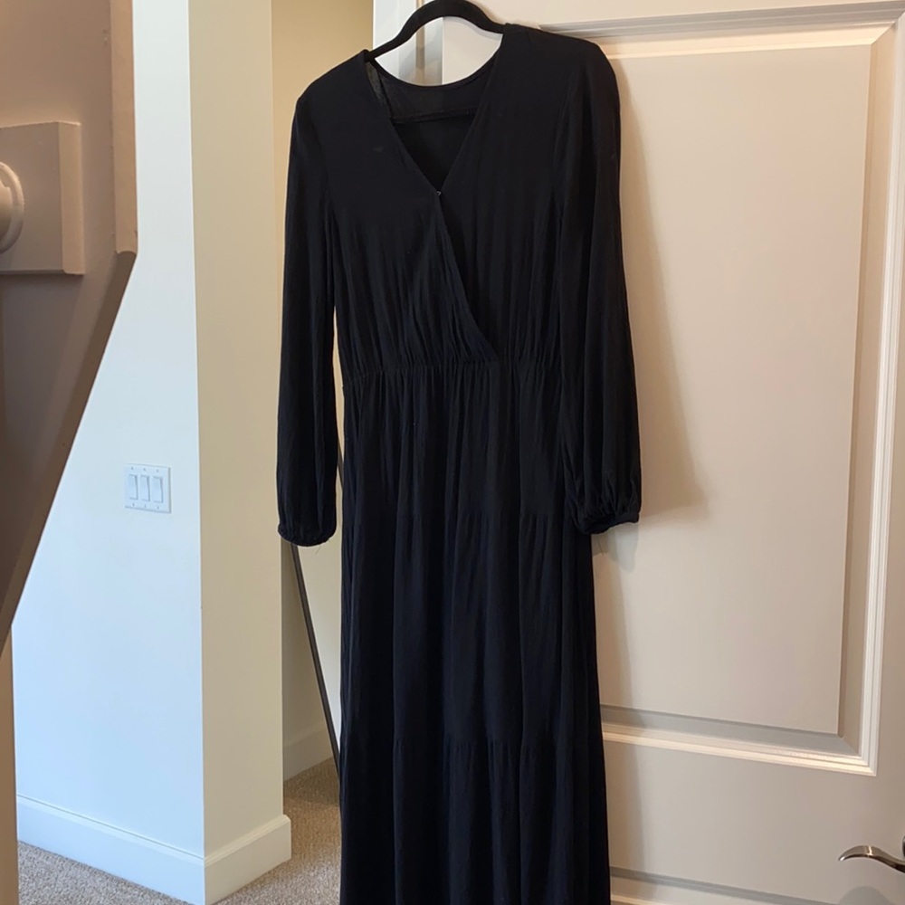 Black maxi dress
